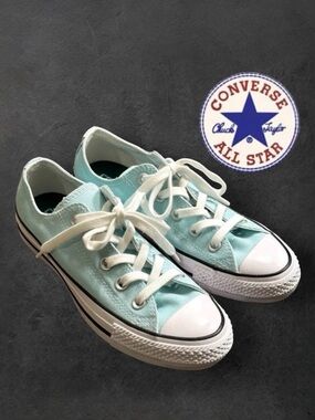 NWOB CONVERSE CHUCK TAYLOR ALL STAR MINT GREEN LOW-TOP SNEAKERS SHOES
